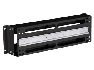 Panel dystrybucji napięć 19" 3U, bez wyposażenia, czarny ALANTEC