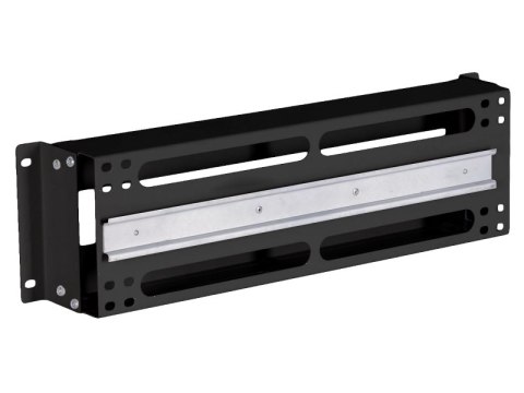 Panel dystrybucji napięć 19" 3U, bez wyposażenia, czarny ALANTEC