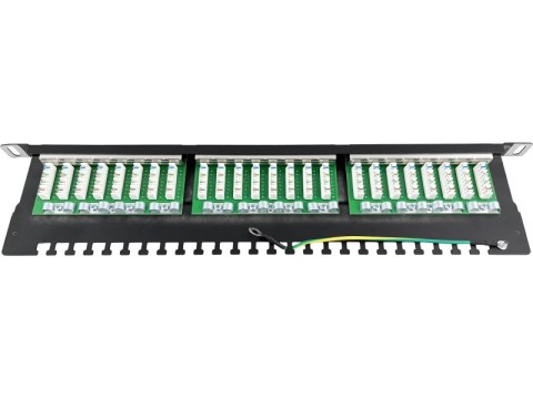 Patch panel OPTIMUM STP kat.5e 24 porty 0.5U ALANTEC