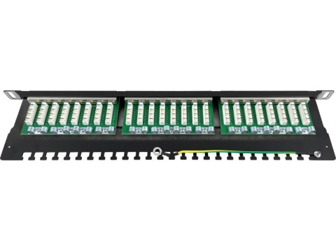 Patch panel OPTIMUM STP kat.6 24 porty 0.5U ALANTEC