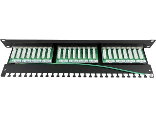 Patch panel STP kat.5e 24 porty LSA 1U ALANTEC