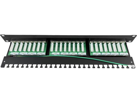 Patch panel STP kat.5e 24 porty LSA 1U ALANTEC