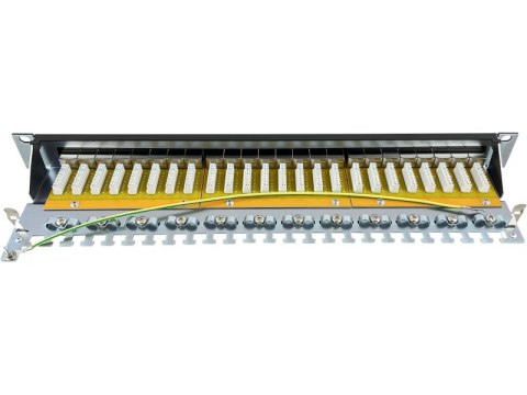 Patch panel STP kat.6A 24 porty LSA 1U ALANTEC