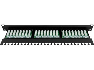 Patch panel UTP kat.5e 24 porty LSA z półką 1U/19" ALANTEC