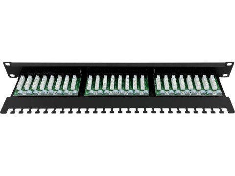 Patch panel UTP kat.5e 24 porty LSA z półką 1U/19" ALANTEC