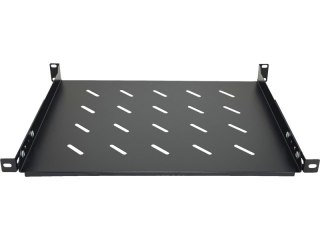 Półka stała 19" 1U głęb. 350mm, czarna, 4 punkty mocowania ALANTEC