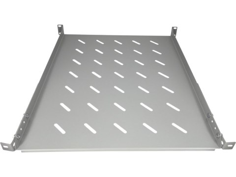 Półka stała 19" 1U głęb. 550mm, kolor szara, 4 punkty mocowania ALANTEC