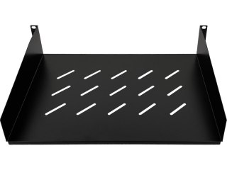 Półka stała 19" 2U głęb. 450mm, kolor czarny, 2 punkty mocowania ALANTEC