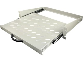 Półka wysuwana 19" 2U głęb. 350mm, kolor szary, 4 punkty mocowania ALANTEC