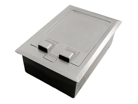 Puszka podłogowa 2 x 1.5M (45x45) metal, do wylewki betonowej ALANTEC