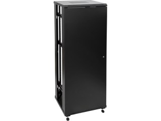Szafa teleinformatyczna 19" 42U 600x800, drzwi przednie szklane, drzwi tylne stalowe pełne, zamek, 4 belki nośne, 4 regulowane s
