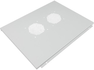 Szafa wisząca 19" 9U 600x500, niedzielona, drzwi szklane jednoskrzydłowe, tył osłona pełna, osłony boczne ruchome perforowane, k