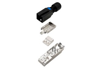 Wtyk RJ45 STP kat.6A 10G POE+, beznarzędziowy na "gruby" drut 22-24 AWG ALANTEC