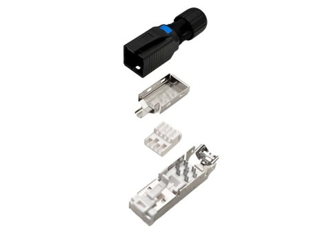 Wtyk RJ45 STP kat.6A 10G POE+, beznarzędziowy na "gruby" drut 22-24 AWG ALANTEC
