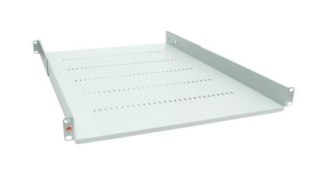Półka regulowana 19" 1U głębokość 550mm popielata