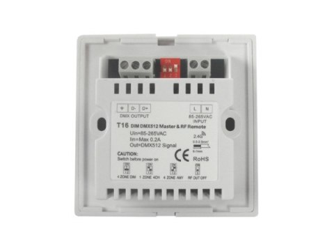Ściemniacz LED DMX RF 2,4GHz 4 strefy panel