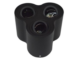 Oprawa sufitowa Baroco Black ruchoma okrągła alumi