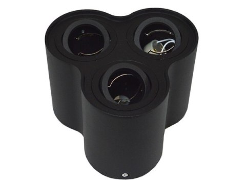 Oprawa sufitowa Baroco Black ruchoma okrągła alumi