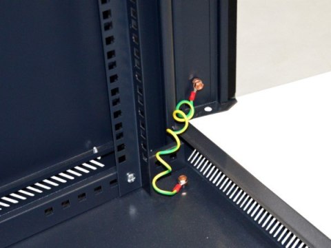 Szafa 19' wisząca ZETA 12U 600x600 RAL9004 szkło d