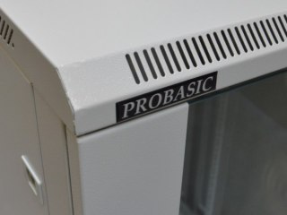 Szafa 19' wisząca ZETA 22U 600x600 RAL7035 szkło