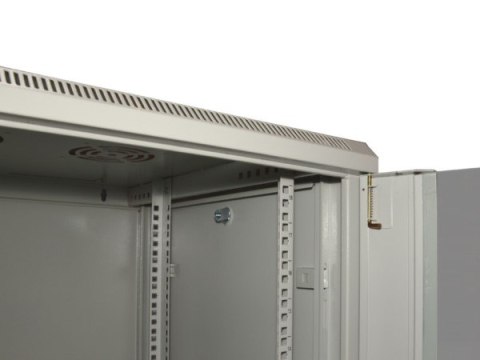 Szafa 19' wisząca ZETA 22U 600x600 RAL7035 szkło