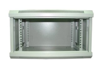 Szafa 19' wisząca ZETA 6U 600x450 RAL7035 szkłod