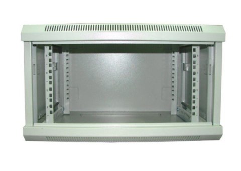 Szafa 19' wisząca ZETA 6U 600x450 RAL7035 szkłod