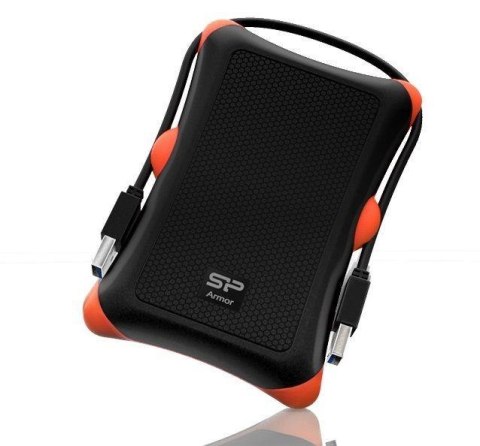 Dysk zewnętrzny Silicon Power ARMOR A30 2TB 2 5" 5400 USB 3.0 BLACK   PANCERNY   wstrząsoodporny
