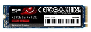 Dysk SSD Silicon Power UD85 500GB M.2 PCIe NVMe Gen4x4 NVMe 1.4 3600 2400 MB s