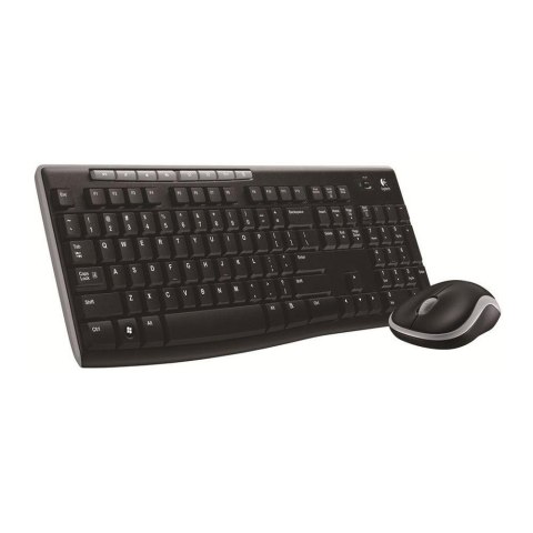 Zestaw bezprzewodowy klawiatura + mysz Logitech MK270 czarny