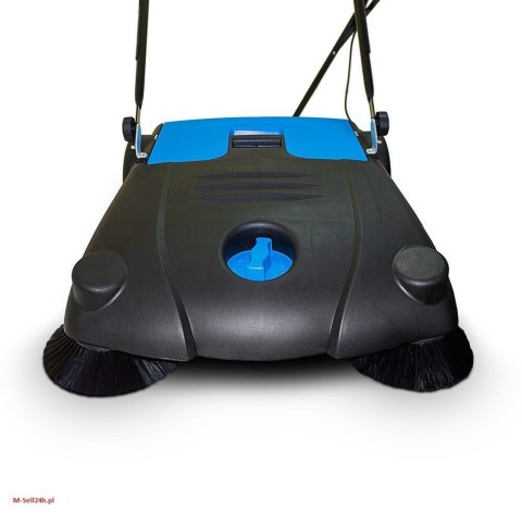 Bezdotykowa Zamiatarka ręczna ze szczotkami bocznymi 70cm do kostki