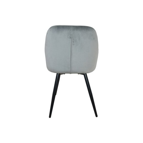 Fotel Welurowy Krzesło welur szare do salonu/pokoju uszak nowoczesny wygodny