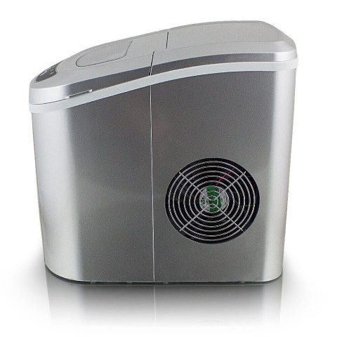 Kostkarka barowa do robienia kostek lodu Srebrna do domu/restauracji