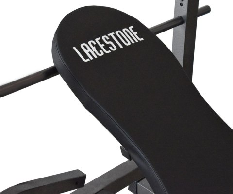 Ławka treningowa lacestone czarna domowa siłownia z modlitewnikiem