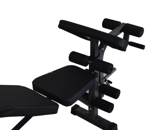 Ławka treningowa lacestone czarna domowa siłownia z modlitewnikiem