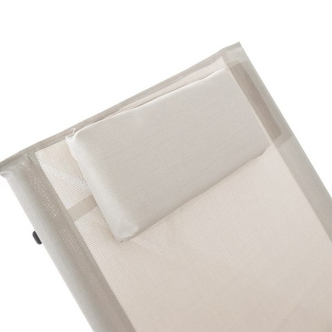 Materiałowy leżak na taras wypoczynkowe krzesło fotel ogrodowy