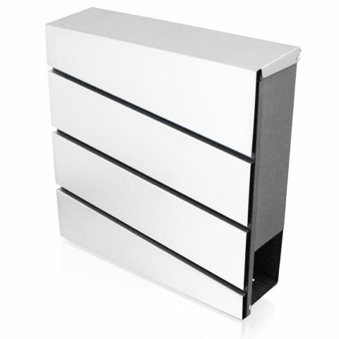 Nowoczesna Skrzynka Pocztowa na listy naścienna ze stali nierdzewnej