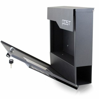 Nowoczesna Skrzynka na Listy POST z gazetnikiem na reklamy i ulotki