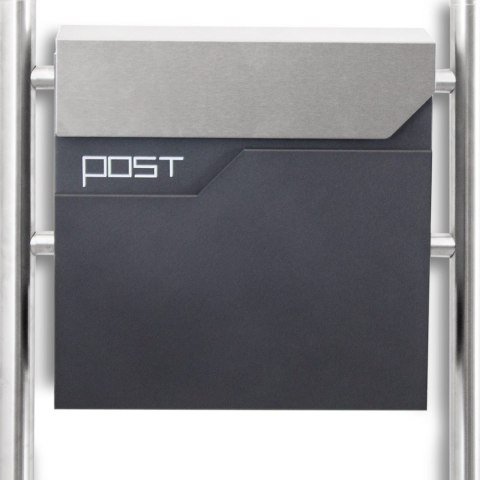 Nowoczesna Skrzynka na listy na stojaku 2szt Zestaw skrzynek pocztowych