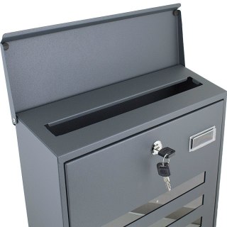 Nowoczesna naścienna Skrzynka pocztowa na listy z gazetnikiem duża a4