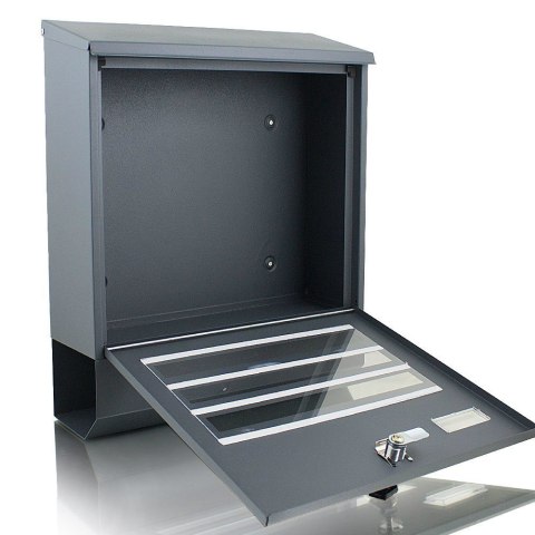 Nowoczesna naścienna Skrzynka pocztowa na listy z gazetnikiem duża a4