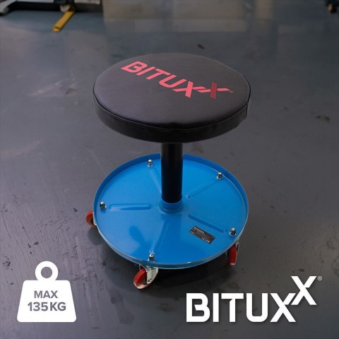 Obrotowy stołek do warsztatu z pneumatyczną regulacją wysokości