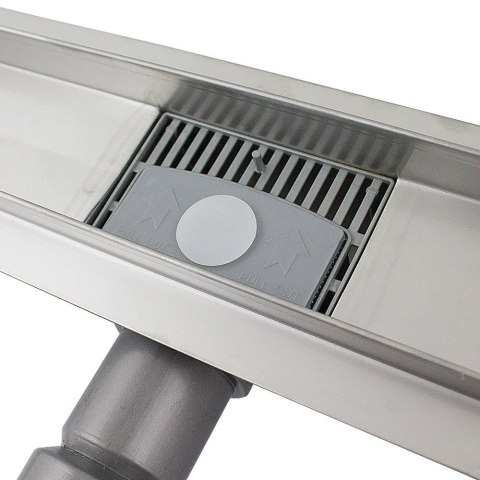 Odpływ liniowy podłogowy wydajny 110cm Befliesbar z syfonem niskim 35l/min