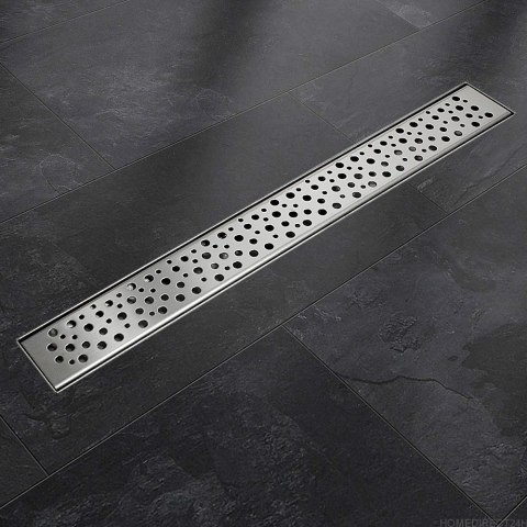 Odpływ liniowy/podłogowy Tropfen 140cm z syfonem ze stali kafelkowy