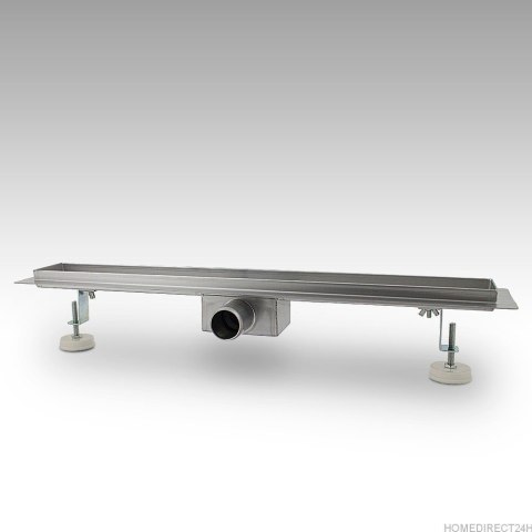 Odpływ liniowy/podłogowy Tropfen 140cm z syfonem ze stali kafelkowy