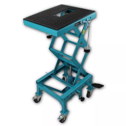 Podnośnik nożycowy hydrauliczny do motoru Bituxx udźwig 135kg mobilny