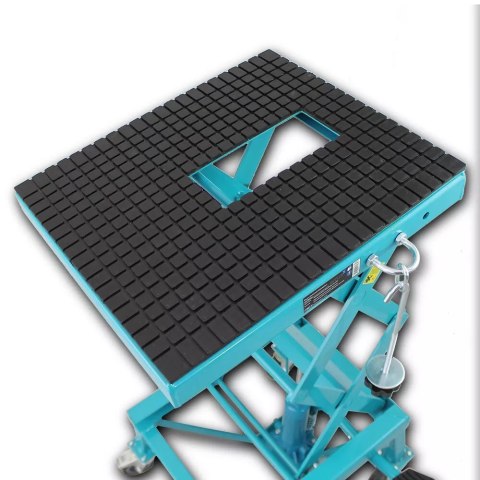 Podnośnik nożycowy hydrauliczny do motoru Bituxx udźwig 135kg mobilny