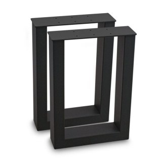 Solidne nowoczesne nogi do stołu w rozmiare 40x43cm czarne