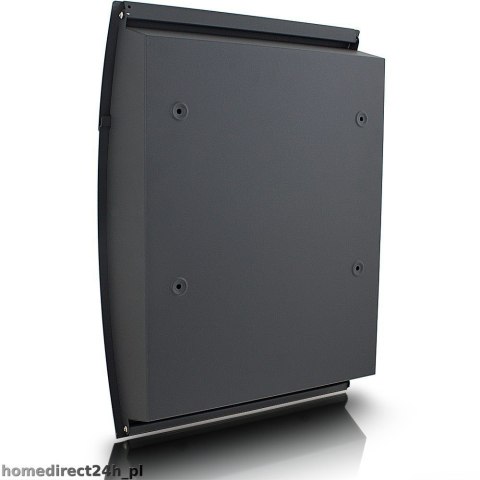 Stalowa Skrzynka półokrągła z okienkami pocztowa na listy i gazety