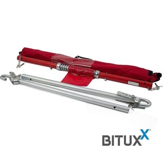 Sztywny hol Drążek holowniczy 3T ze sprężyną amortyzującą składany + pokrowiec